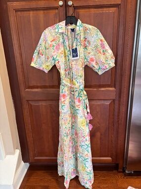Roller Rabbit x Target Vacation Short Sleeve Maxi Dress